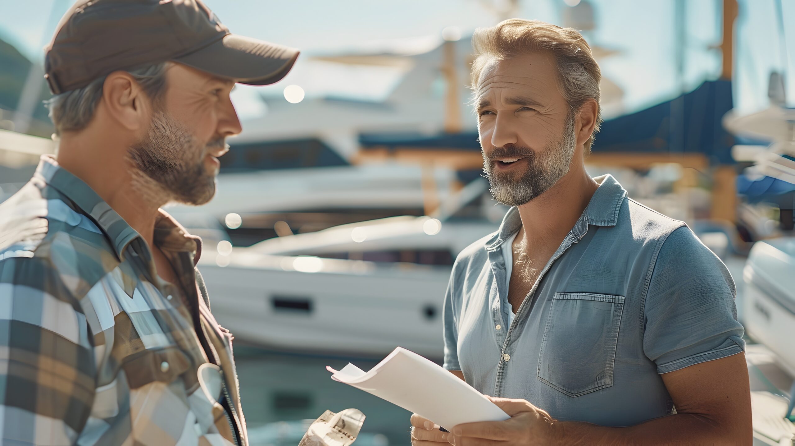Boat moored at a Massachusetts marina with insurance coverage from NOVA Insurance